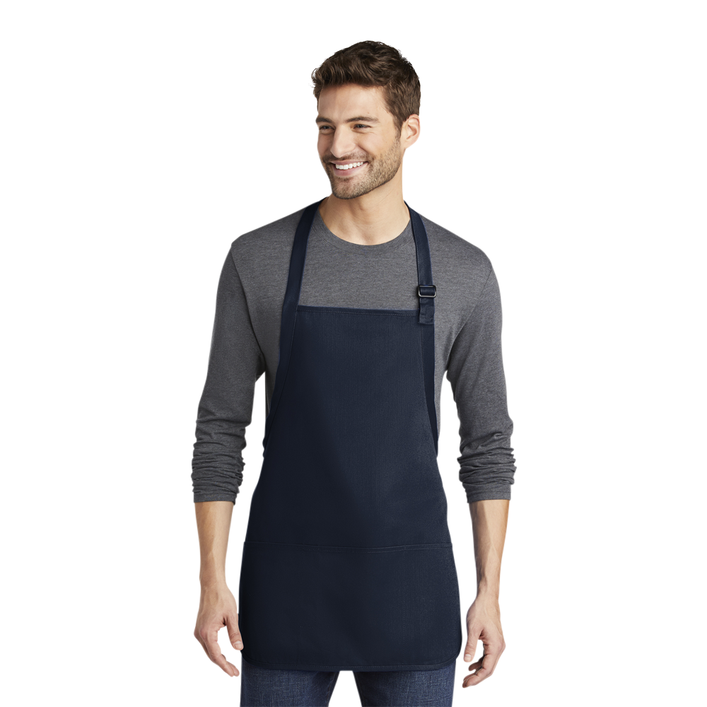 Port Authority® Medium-Length Apron with Pouch Pockets