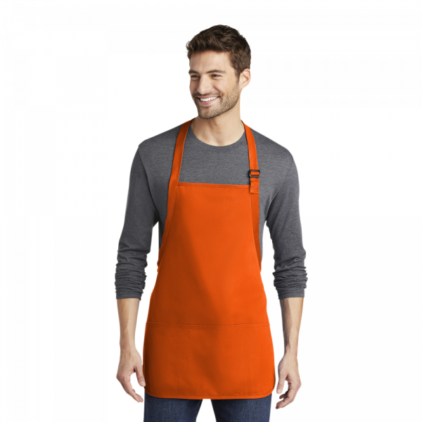 Port Authority® Medium-Length Apron with Pouch Pockets