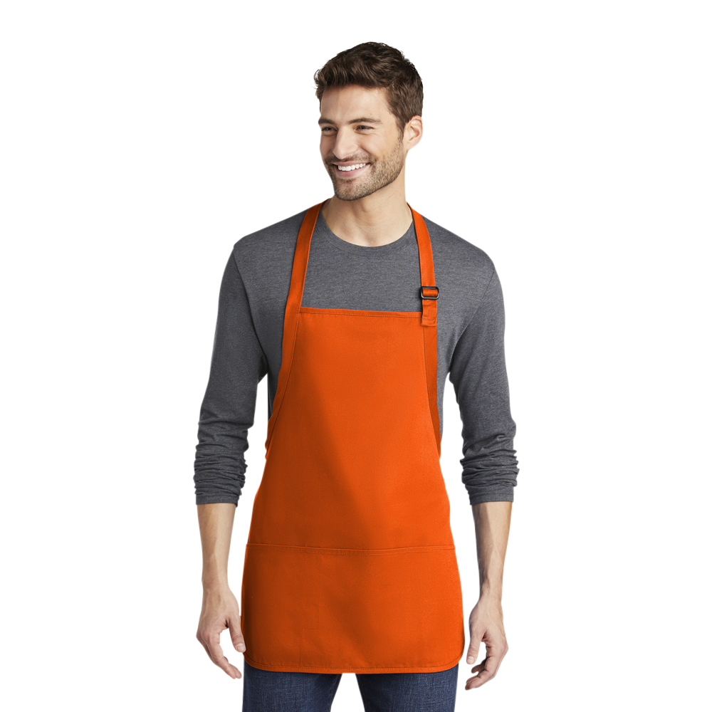 Port Authority® Medium-Length Apron with Pouch Pockets