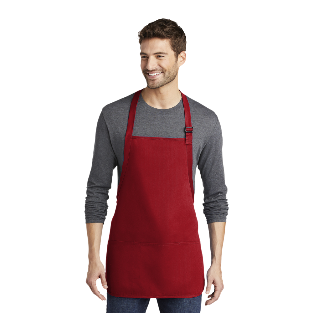 Port Authority® Medium-Length Apron with Pouch Pockets