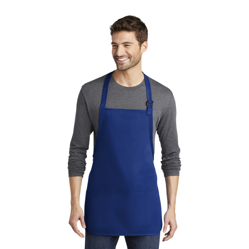 Port Authority® Medium-Length Apron with Pouch Pockets