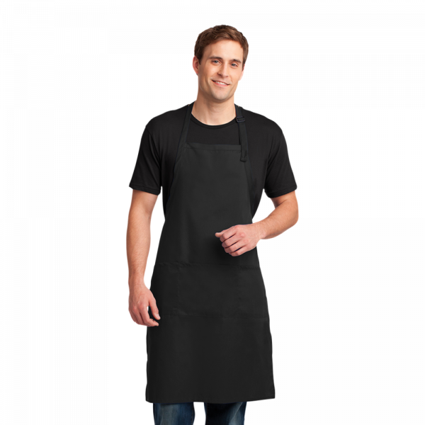 Port Authority® Easy Care Extra Long Bib Apron with Stain Release