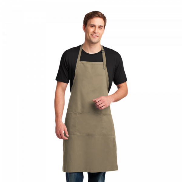 Port Authority® Easy Care Extra Long Bib Apron with Stain Release