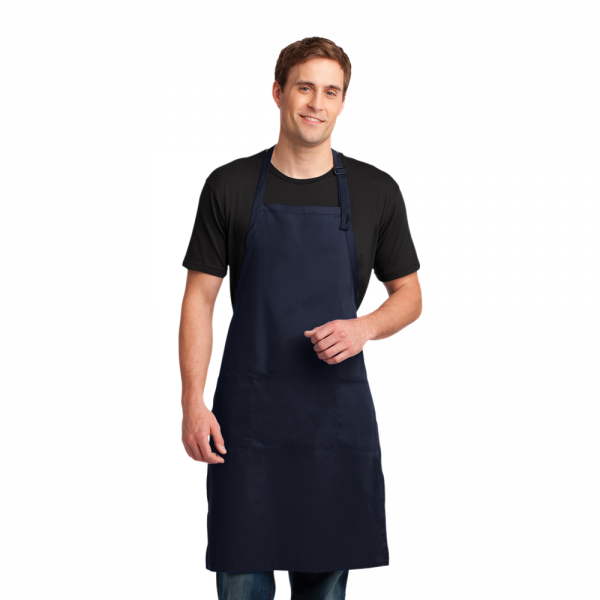 Port Authority® Easy Care Extra Long Bib Apron with Stain Release