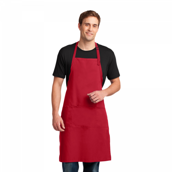 Port Authority® Easy Care Extra Long Bib Apron with Stain Release