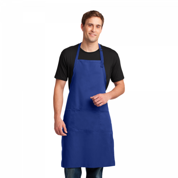 Port Authority® Easy Care Extra Long Bib Apron with Stain Release