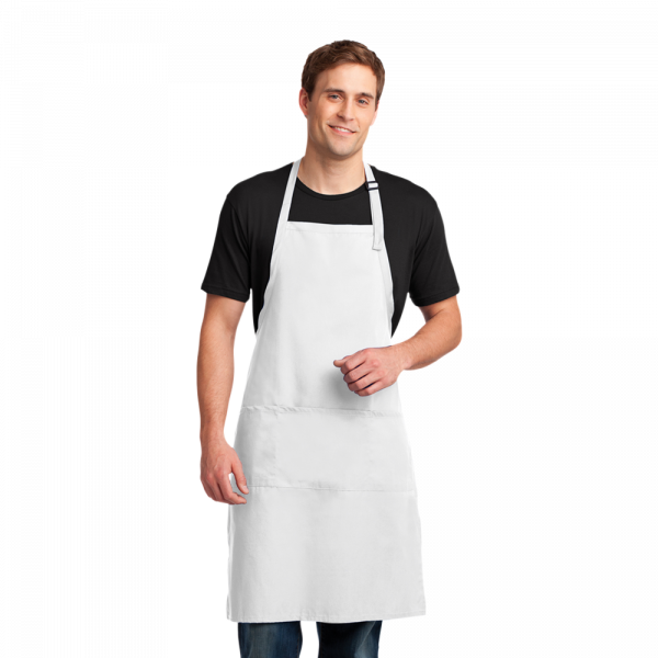Port Authority® Easy Care Extra Long Bib Apron with Stain Release