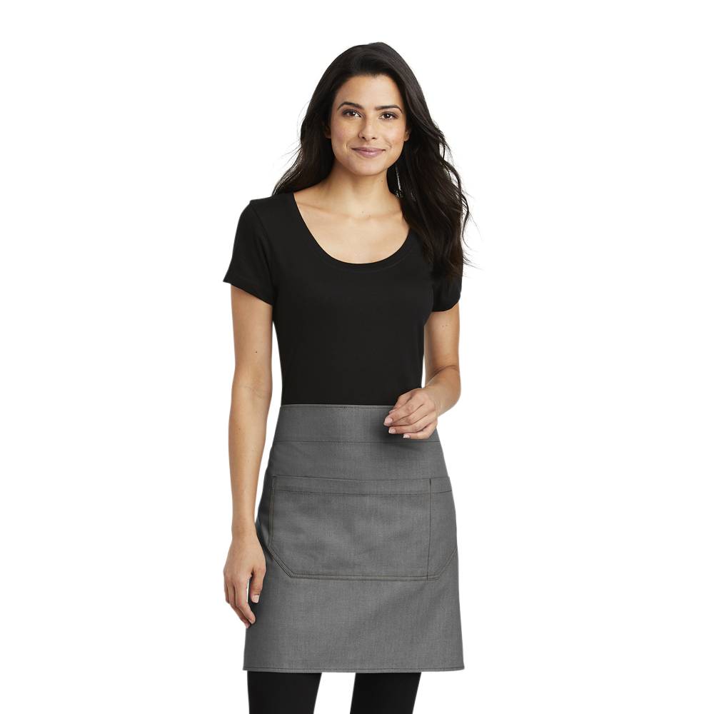WNG-2028-Port-Authority-Market-Half-Apron-2-Ash-Gray Port Authority® Market Half Bistro Apron