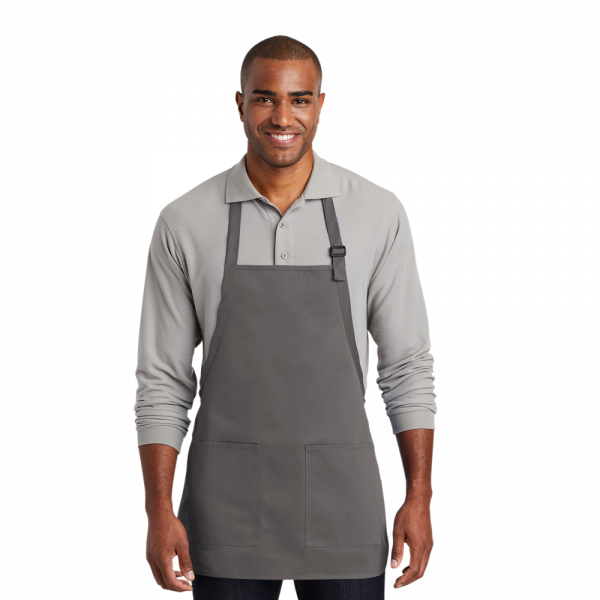 Port Authority® Medium-Length Two-Pocket Bib Apron