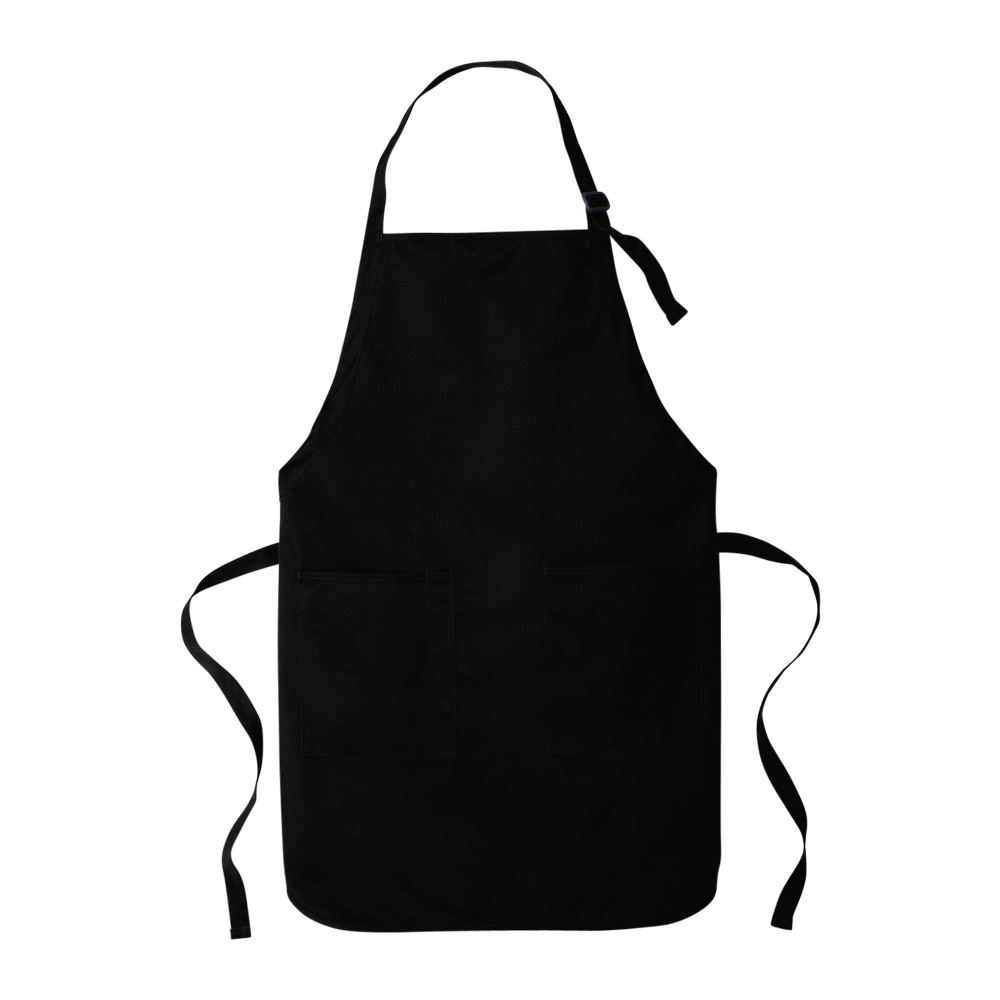 WNG-2031-Port-Authority-Full-Two-Pocket-Apron-4-Black Port Authority® Full-Length Two-Pocket Bib Apron