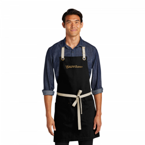 Port Authority® Canvas Full-Length Two-Pocket Apron