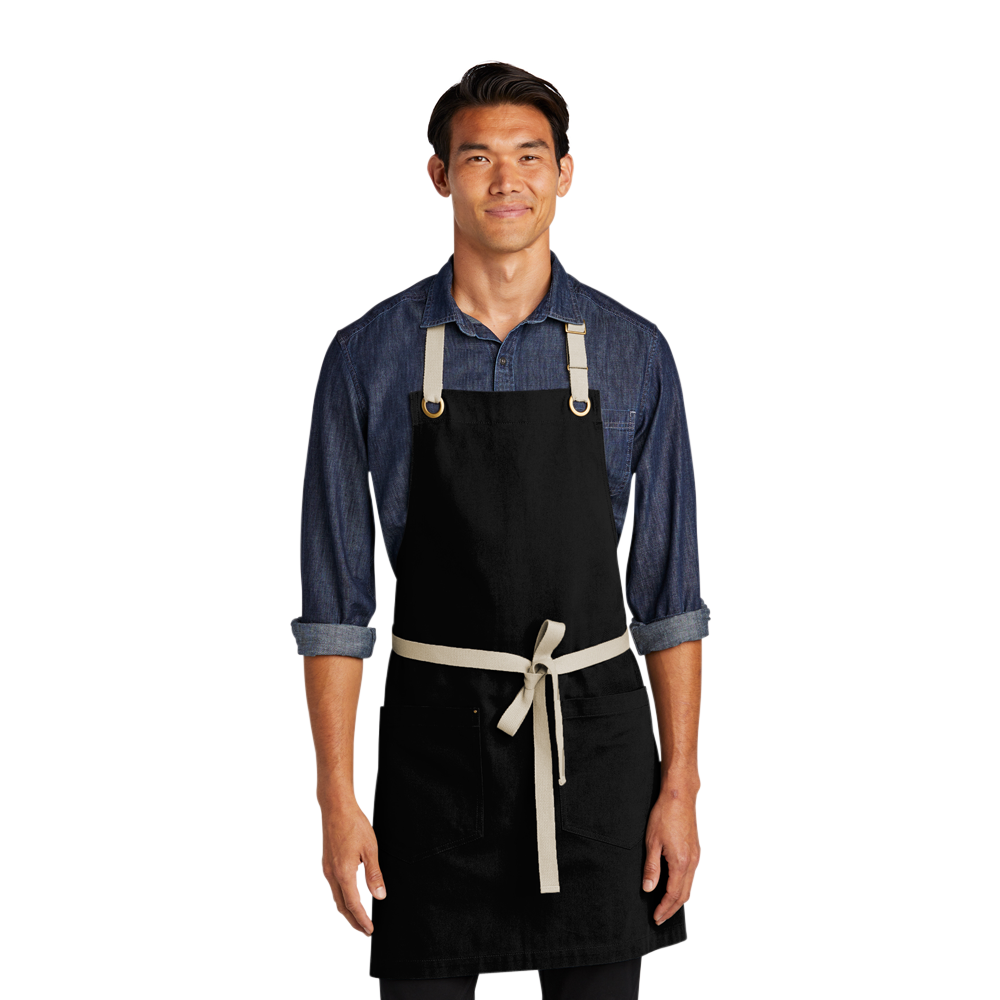 Port Authority® Canvas Full-Length Two-Pocket Apron