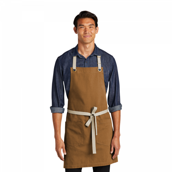 Port Authority® Canvas Full-Length Two-Pocket Apron