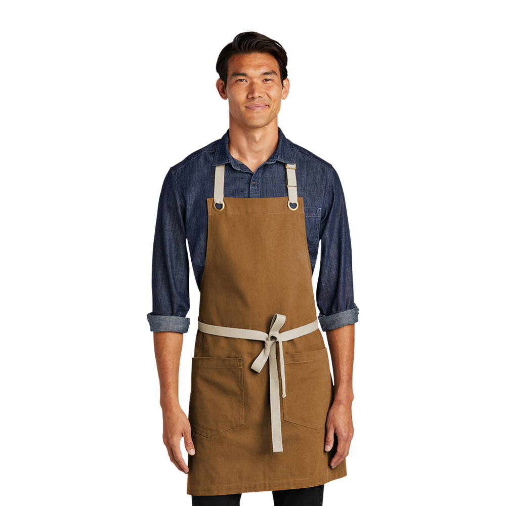 Port Authority® Canvas Full-Length Two-Pocket Apron