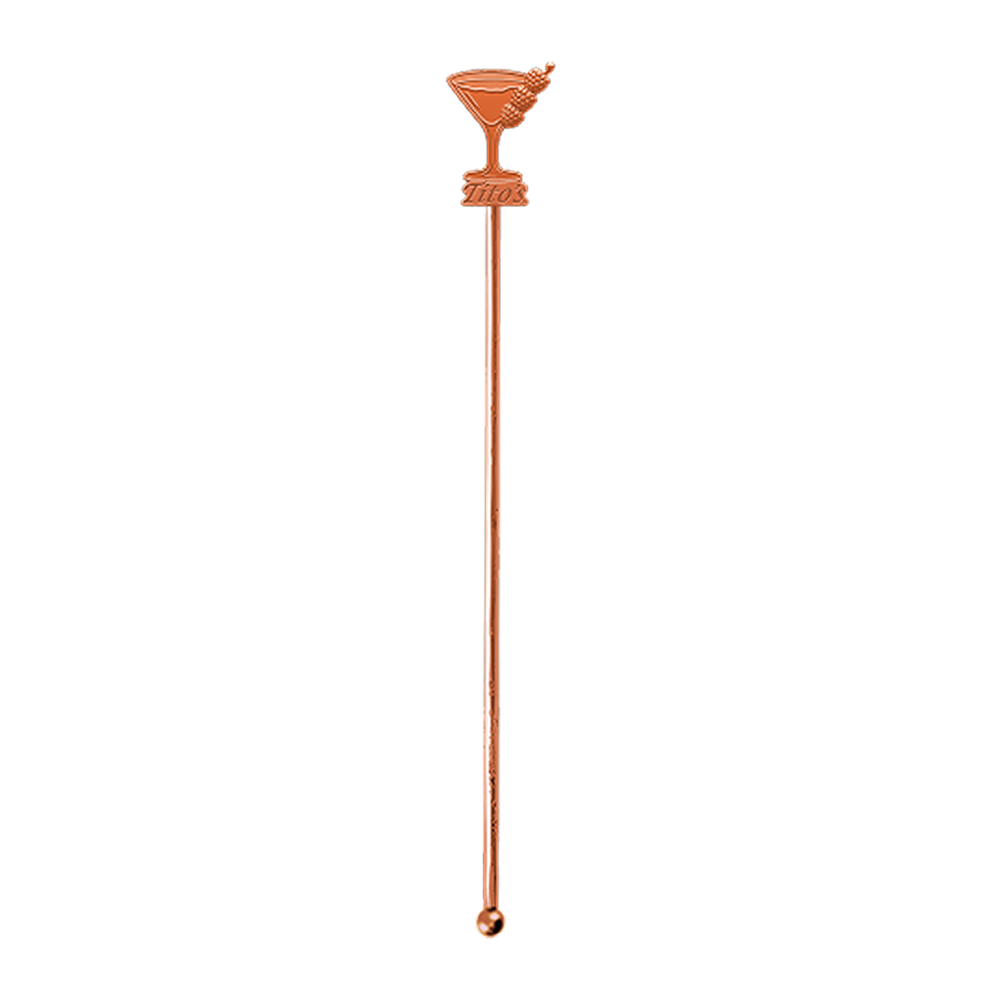 Copper Swizzle WNG-1199-1 Steel Swizzle Stick (Molded)