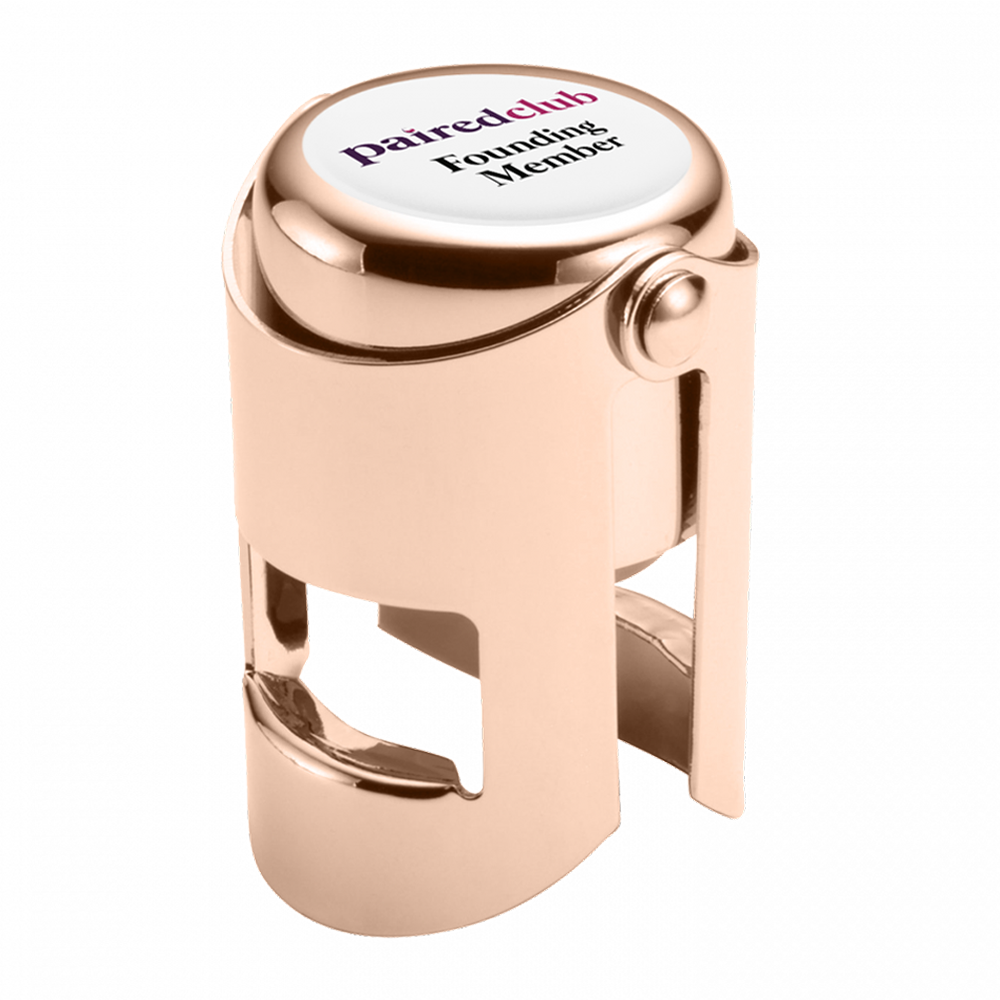 WNG-070-1-Standard-Stopper-with-Box-Rose-Gold Standard Metal Champagne Stopper with Gift Box