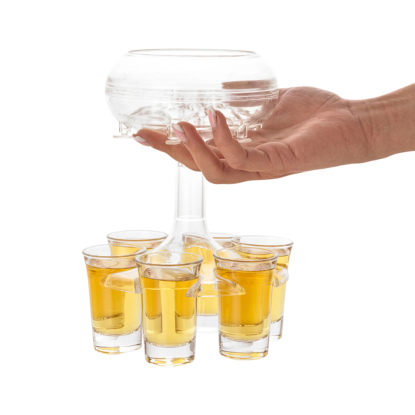 Shot Dispenser and Drinking Glass Set