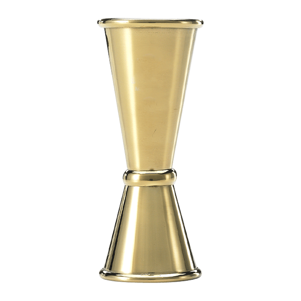 WNG-1680-Japanese-Jigger-1-x-1 1_2oz-2-Stainless-Steel-6-Gold 1 x 1 1/2oz. Japanese Style Jigger