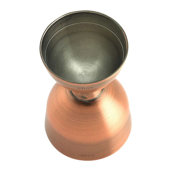 25 x 50ml. Straight Rim Bell Jigger