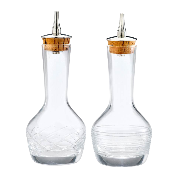 3oz. Glass Bitters Bottles Duo