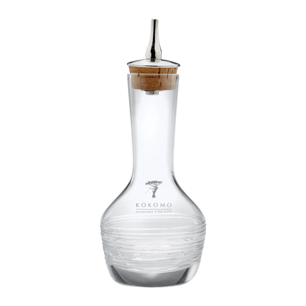 3oz. Glass Bitters Bottle Contemporary Design