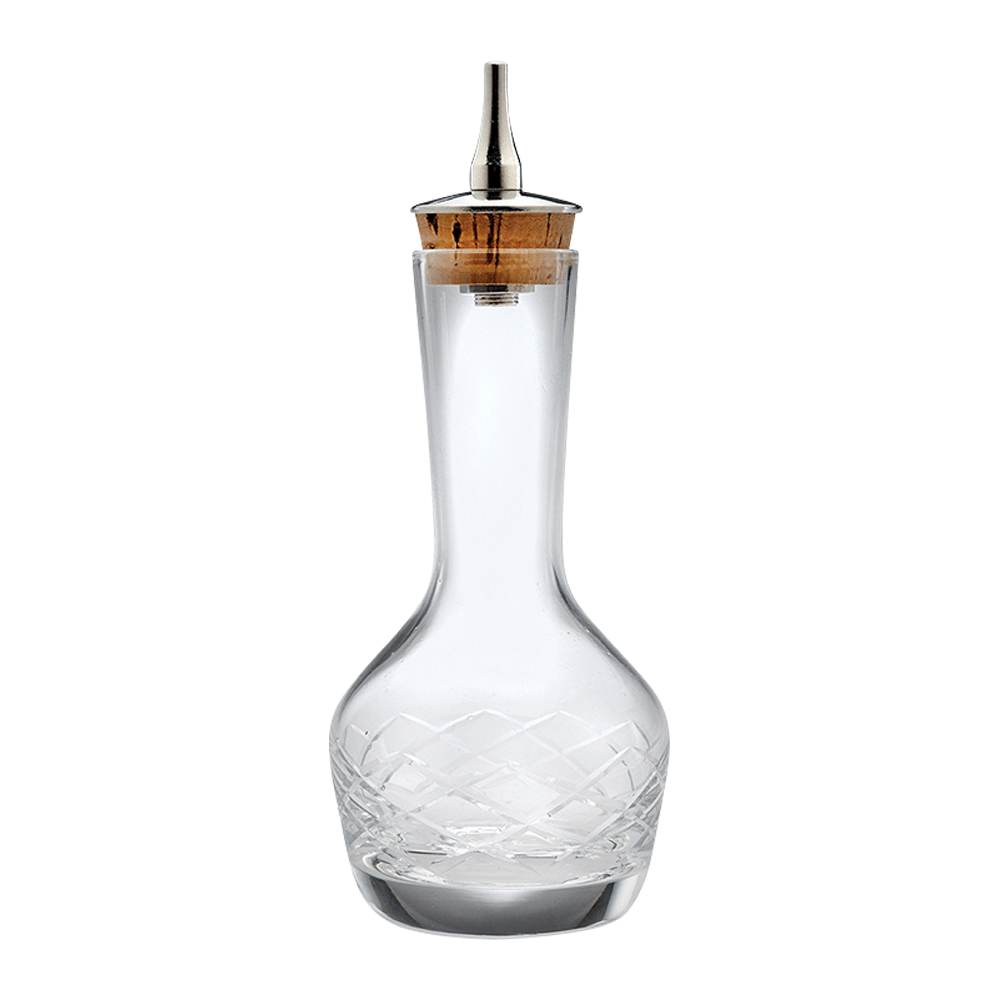 WNG-1793-Bitters-Bottle-Diamond-3oz-3 3oz. Glass Bitters Bottle Diamond Design