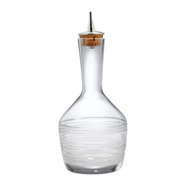 6.8oz. Glass Bitters Bottle Contemporary Design