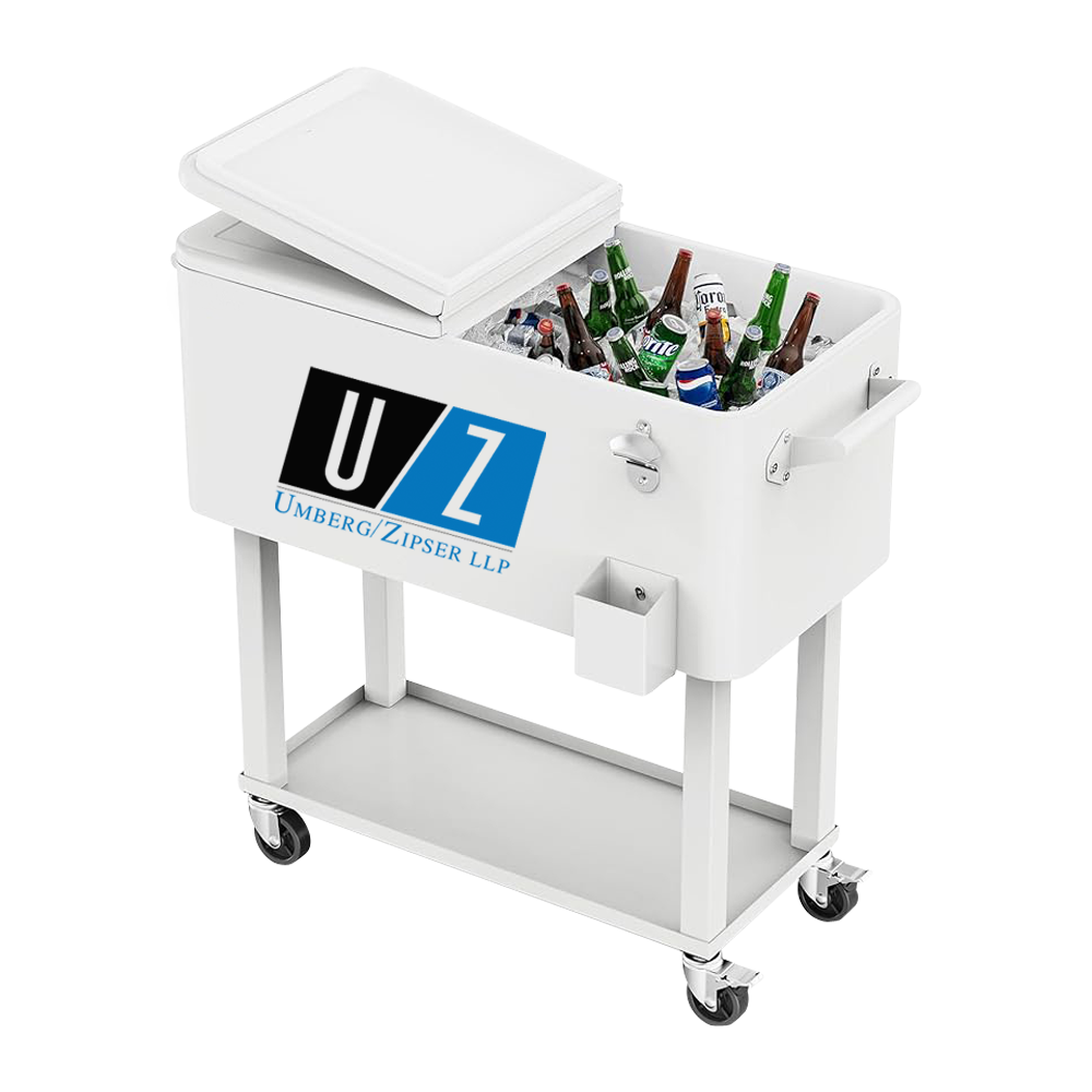 WNG-1763-Rolling-Cart-1-White Rolling Cooler Cart
