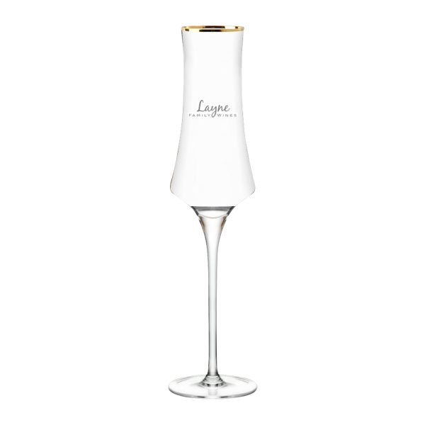 8oz. Gold Rimmed Champagne Flute