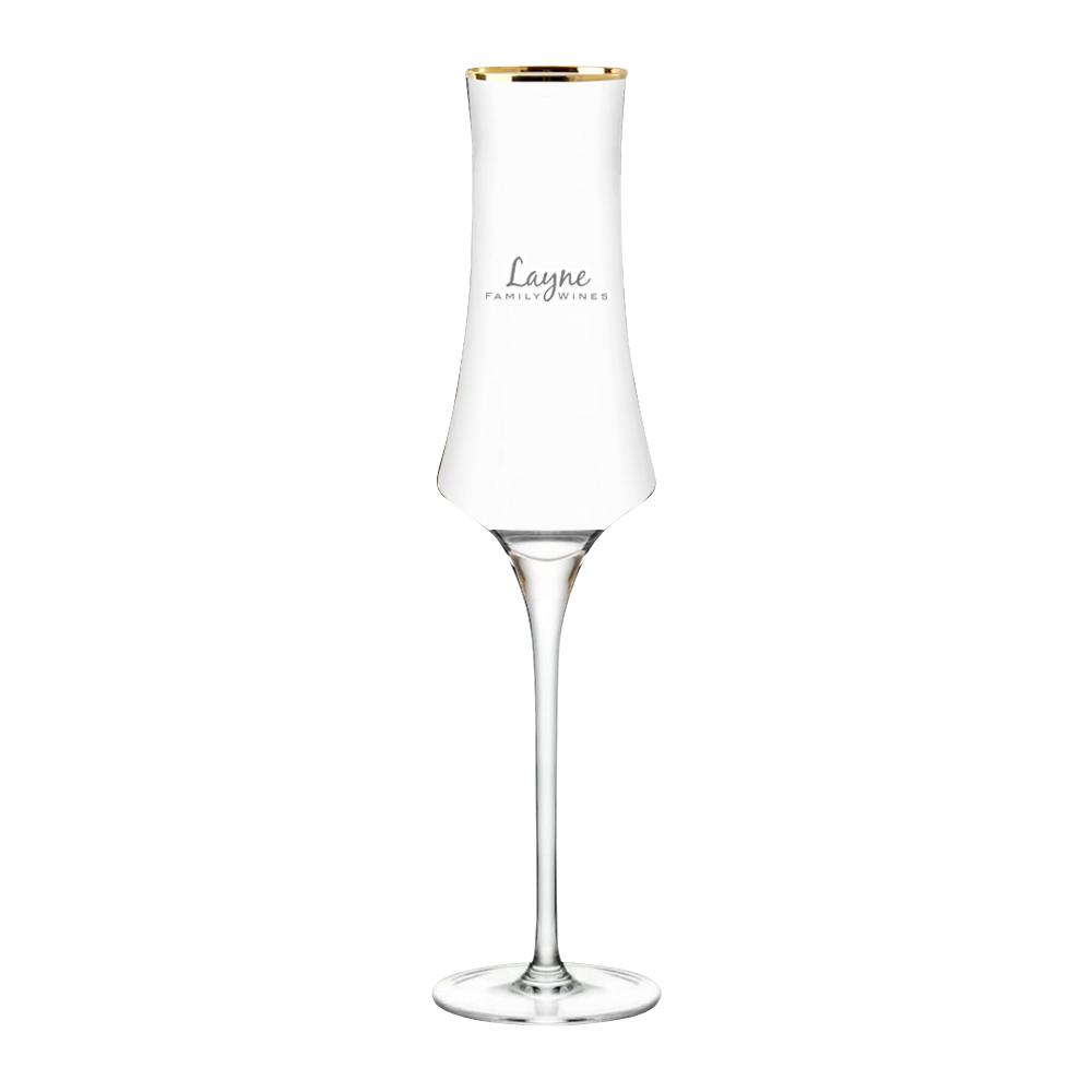 WNG-1022-8oz-Gold-Rimmed-Champagne-Flute-1 2 8oz. Gold Rimmed Champagne Flute