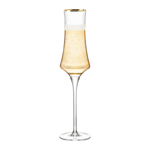 8oz. Gold Rimmed Champagne Flute