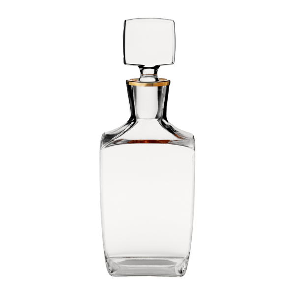 40oz. Gold Rimmed Spirit Decanter