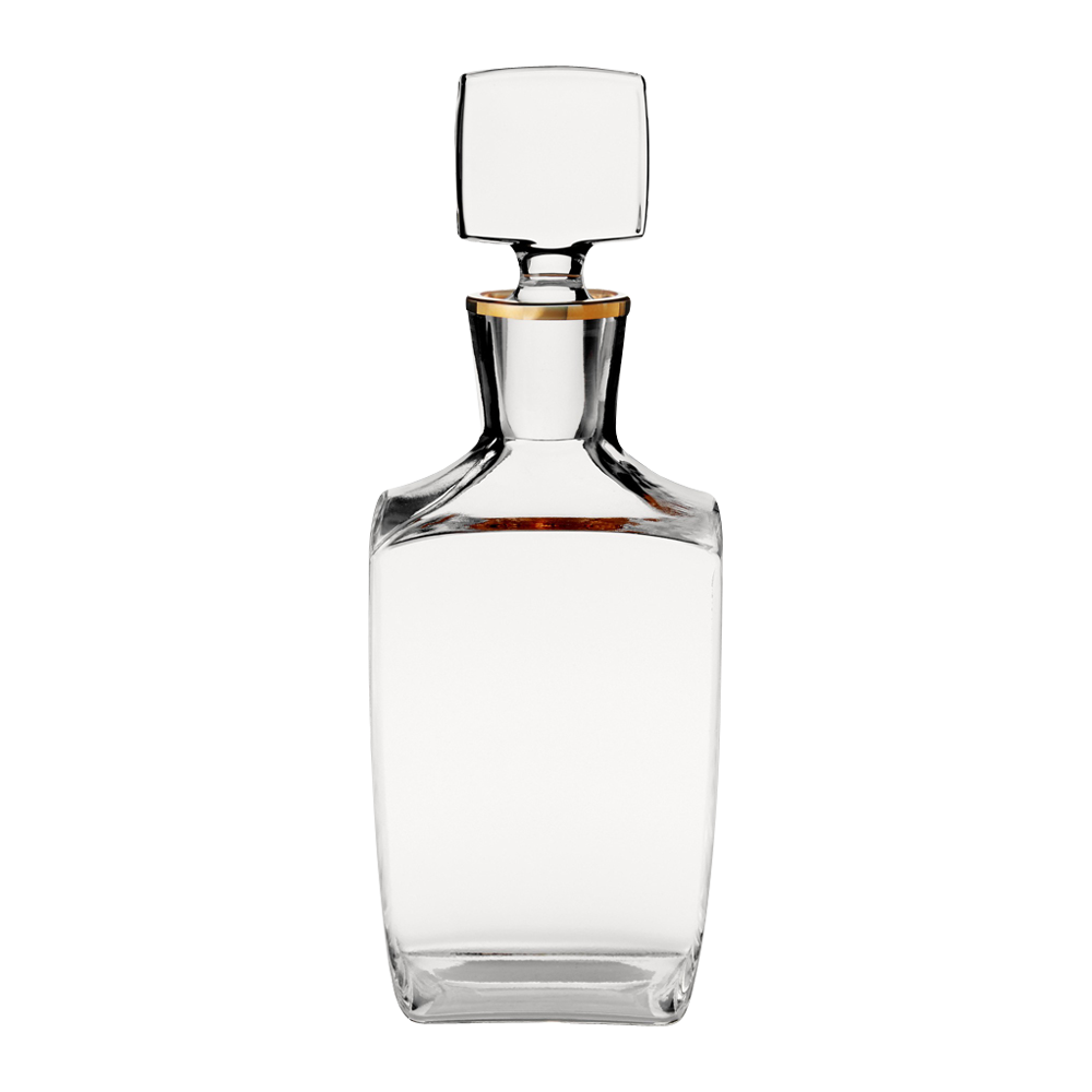 WNG-1587-40oz-Gold-Rimmed-Spirit-Decanter-3 40oz. Gold Rimmed Spirit Decanter