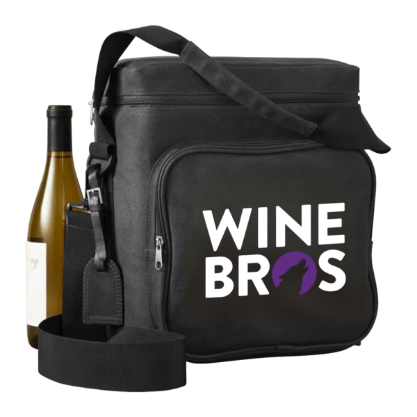 6-Bottle Insulated Canvas Wine Bag