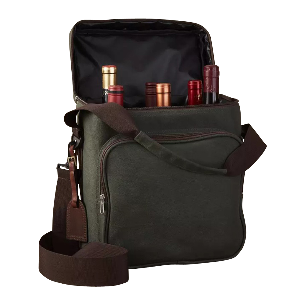 WNG-1834-6-Bottle-Insulated-Canvas-Wine-Bag-4 6-Bottle Insulated Canvas Wine Bag