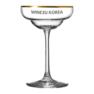6oz. Gold Rimmed Margarita Glass