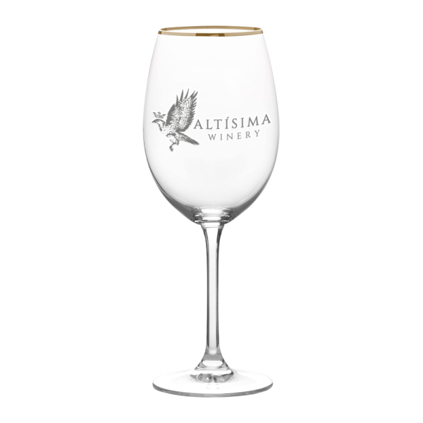 16.5oz. Gold Rimmed White Wine Glass