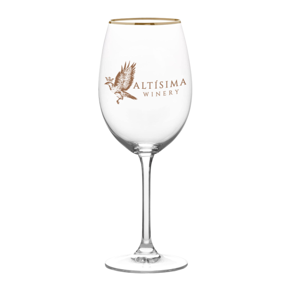 16.5oz. Gold Rimmed White Wine Glass