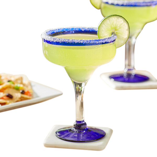 Handblown Mexican Margarita Glass