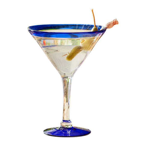 Handblown Mexican Martini Glass