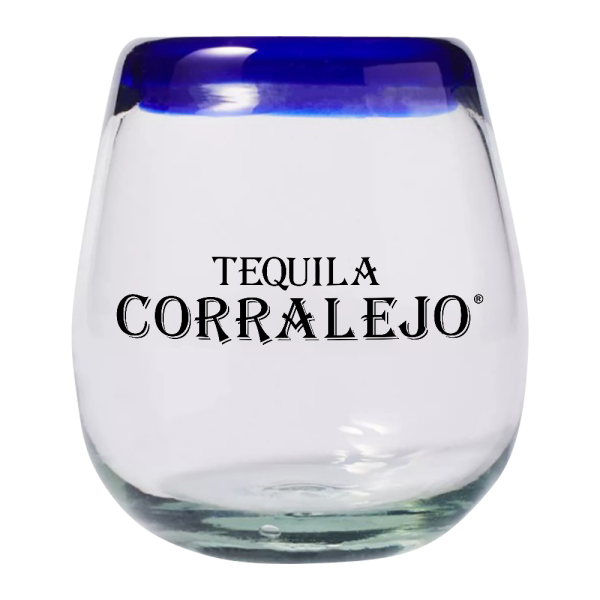 Handblown Mexican Stemless Wine Glass