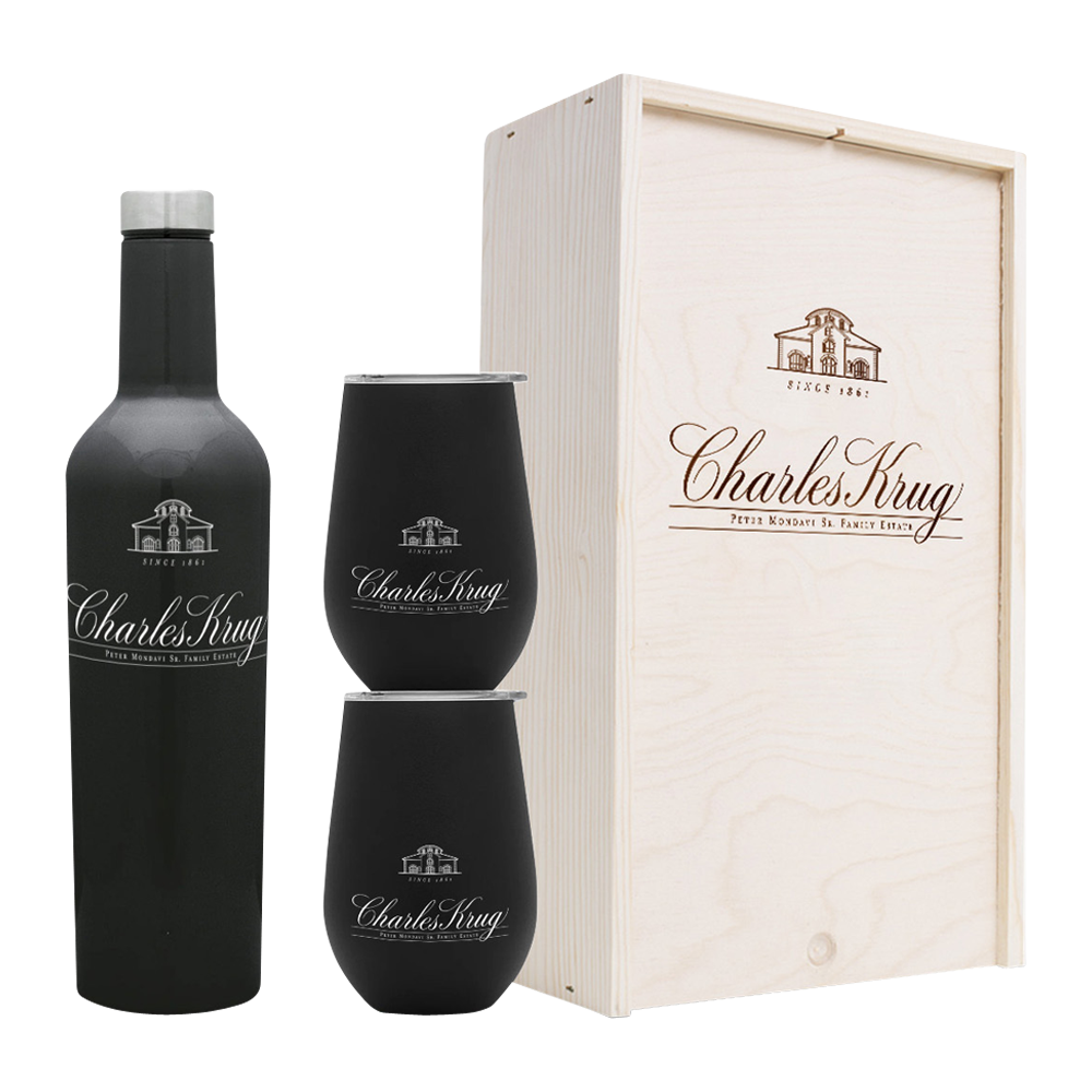 Wine Growler & Tumbler Set with Box