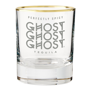 7.5oz. Gold Rimmed Single Old Fashioned Glass