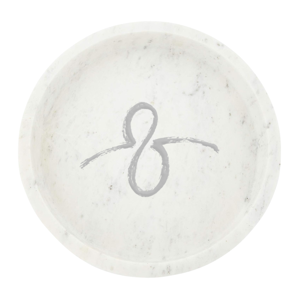 Round Marble Tray