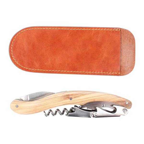 Leather Corkscrew Gift Sleeve