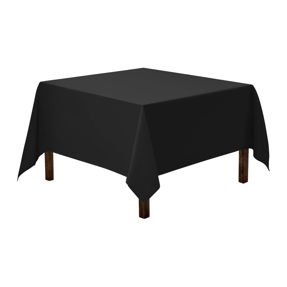 WNG-1873-Square-Tablecloth-70-4-black 70" Square Tablecloth