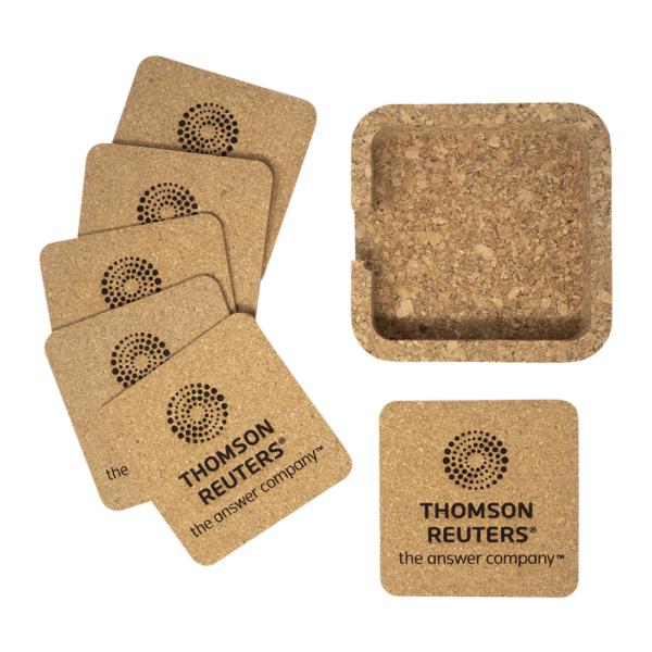 Square Cork Coaster Set