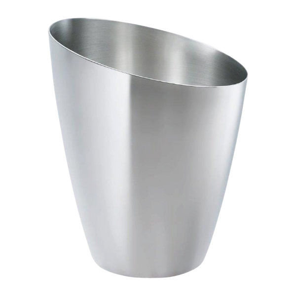 Small Slant Metal Ice Bucket