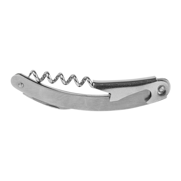 4-Piece Corkscrew Tool Set with Round Faux Leather Case