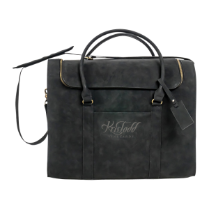 6-Bottle Leather Wine Duffel Bag
